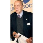 Manuel Fraga en una de sus múltiples apariciones públicas.