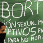 Pancarta pro-aborto en Argentina