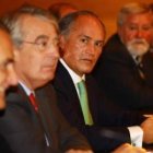 Del Canto ofició ayer de presidente; en la foto, junto al director general Lucas Hernández.