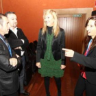 La edil Teresa Magaz, antes de presentar los talleres.