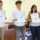 Algunos de los alumnos premiados en la Universidad. DL
