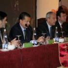 Ángel Penas, Mario Amilivia, Santiago Cortés, Antonio Silván y José Antonio de Paz, en la jornada