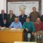 Los miembros de la Peña Madridista Boñar 2000, en su cena de socios