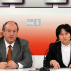 Enrique Cabero y la portavoz de Educación, Ángela Marqués.