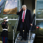 El presidente de EE UU regresa a la Casa Blanca. JIM LO SCALZO