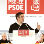 El lendakari y secretario general de los socialistas vascos, Patxi López, en el comité del PSE, el pasado 17 de diciembre, en Bilbao.