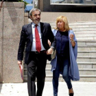 La aristócrata Cristina Ordovás Gómez-Jordana, a su salida del juicio en la Audiencia Provincial de Madrid.