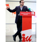 El líder de IU, Alberto Garzón. CHEMA MOYA