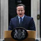 David Cameron, en la puerta de Downing Street.