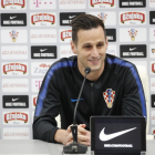 Nikola Kalinic, en rueda de prensa.