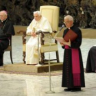 El Papa Benedicto XVI, durante la tradicional audiencia pública de los miércoles en el Vaticano.