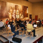Ensayo reciente de la banda de la Escuela Municipal de Música de San Andrés.