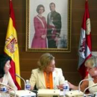 La presidenta de la Sala de lo Contencioso del TSJ, María Luisa Segoviano, estuvo en las Cortes
