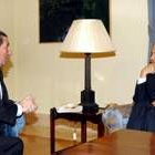 Zapatero y Francisco Vázquez, durante la entrevista que mantuvieron ayer en Moncloa