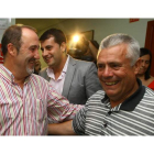 Merayo en agosto del 2009 con Buitrón al ser elegido secretario.