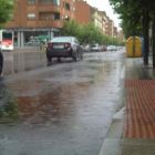 «Charcos inmensos» en la avenida Mariano Andrés.
