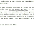 Extracto del escrito de Jordi Sánchez al Tribunal Consstitucional