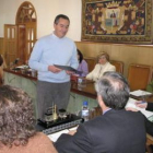 Pérez Villar tomando posesión como concejal, en una imagen de archivo.