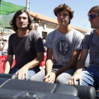 Gelete, Huho y Pablo Nieto ayer en la Bañeza. F. OTERO PERANDONES