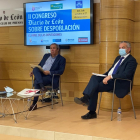 Imagen en directo de la mesa redonda en el II Congreso sobre Despoblación organizado por Diario de León. RAMIRO