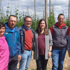 La candidatura de Llamas de la Ribera, junto a Ricardo Gavilanes. DL