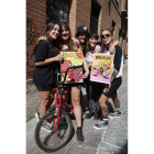 Parte del colectivo La Xarana, ayer en León, que organiza el encuentro en Pedrún del Torío. RAMIRO              S