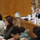 La bancada socialista en un pleno en el Ayuntamiento de San Andrés.