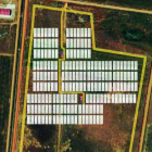 Imagen virtual de la disposición que tendrá la planta fotovoltaica. DL