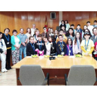 Representantes del colegio en el Ayuntamiento. DL