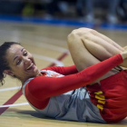 Laia Palau, en un entrenamiento de la selección.