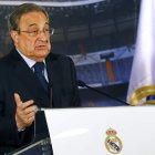 Florentino Pérez insiste en que sin la Superliga el fútbol dejará de suscitar el interés de los jóvenes. J. P.