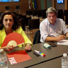 El ministro Escrivá en una reunión en La Rioja. RAQUEL MANZANARES