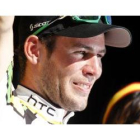 Cavendish en la etapa de hoy en el Tour de Francia.