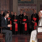 El director y actor italiano Nanni Moretti, en una escena de la película ‘Habemus Papam’, que puede verse en León.