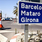 Entrada a la carretera C-32.
