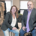 El inversor Carlos Blanco y la consejera delegada de Conector, Elisabeth Martínez.