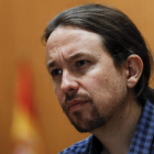 El secretario general de Podemos, Pablo Iglesias. SERGIO BARRENECHEA
