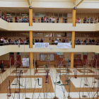 La performance tuvo lugar en el hall de Filosofía y Letras. DL