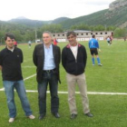 Un momento ayer de la celebración solidaria en el estadio.