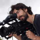 El astorgano Pablo Alonso González durante el rodaje del filme que estrena en la Seminci.