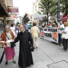 El grupo que protestó en el centro de León