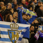 La afición de la SD Ponferradina vibró con su equipo durante todo el encuentro.