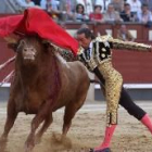 David Luguillano se lució ayer en la plaza de Las Ventas