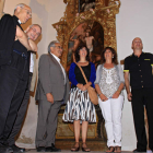 Representantes institucionales durante la presentación.