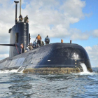 El submarino ARA San Juan, en una imagen de archivo.
