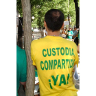 Una protesta a favor de la custodia compartida. BALLESTEROS