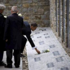Obama, en el antiguo campo de concentración.