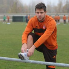 Stefan se ejercitaba en el Área Deportiva de Puente Castro para recuperar su rodilla.