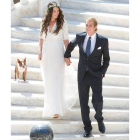 Primera foto oficial como marido y mujer.