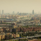 Vista de Barcelona en un día de contaminación del 2018.